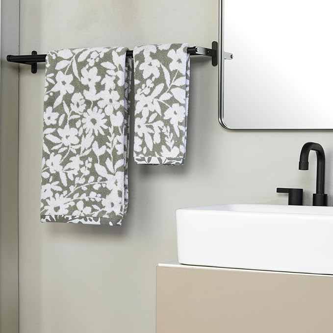 SKL Home Bedford Floral 100% Cotton Premium Bath Towel, 600 GSM, Soft & - Image 3
