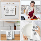 R HORSE 5Pcs Religious Christian Kitchen Dish Towel, Bible Verse Absorbent - Image 5