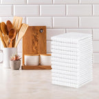 DecorRack 12 Pack 100% Cotton Kitchen Towels - Image 4
