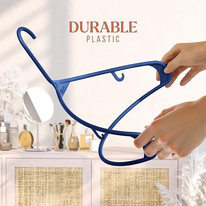 Plastic Hangers 50 Pack Navy - Image 4