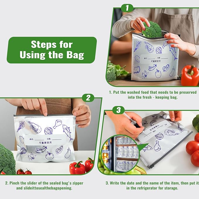 Reusable Aluminum Foil Food Storage Bags - Image 7