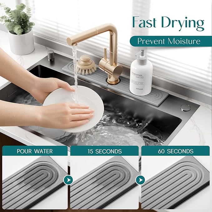 Faucet Mat for Kitchen Sink - Image 3