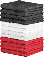 100% Cotton Washcloth Set – Soft, Absorbent Face Towels by QUBA+LINEN
