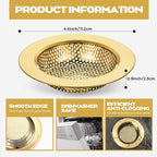 Retisee 2 Pcs Sink Strainer Stainless Steel Kitchen Sink Drain Strainer Basket - Image 2