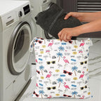 2pcs Travel Waterproof Laundry Bag, Cloth Diaper Wet Dry Bags - Image 6