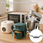 Cord Organizer for Appliance Stick On- Kitchen Appliances Cord Winder, - Image 8