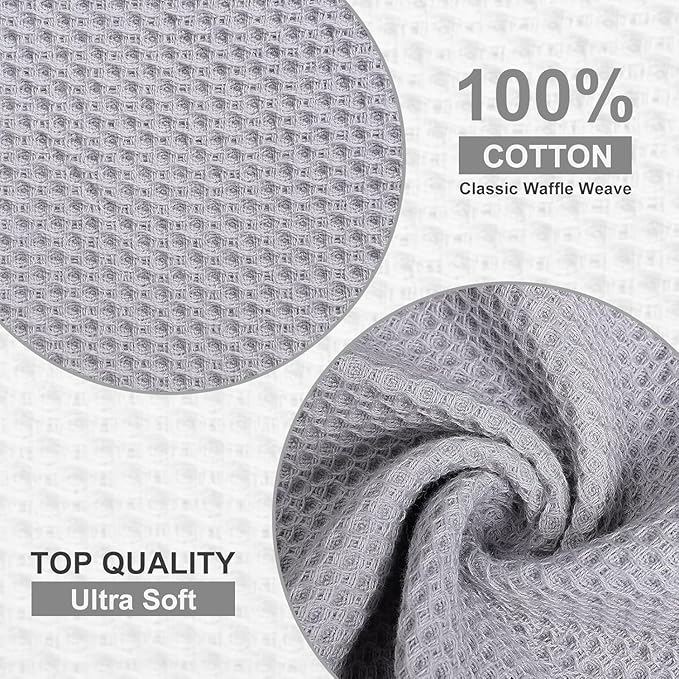 Homaxy 100% Cotton Dish Cloths, 8 Pack - Image 2