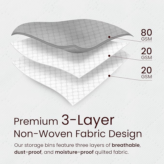 Reli. 60L Clothes Storage Bags Foldable Closet Organizers & Closet Storage - Image 6