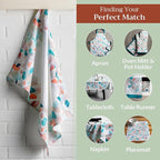 Maison d' Hermine Kitchen Towels Set of 3 100% Cotton 27.50" x 20" Reusable - Image 5