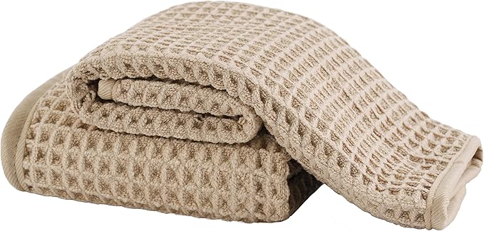 Microfiber Waffle Face Towels, 2 Pieces, Fast Drying, Lint Free 430 GSM by Unknown
