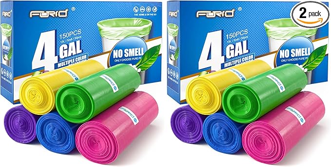 FORID Small Trash Bags 4 Gallon by FORID