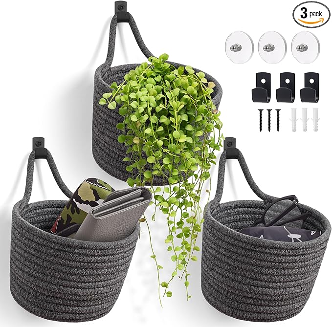 Fabric Wall Hanging Baskets by LIGHTDUST