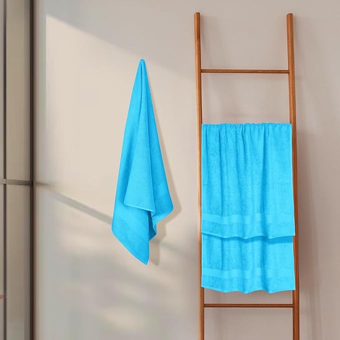 GLAMBURG Premium Cotton 4 Pack Bath Towel Set - Image 4