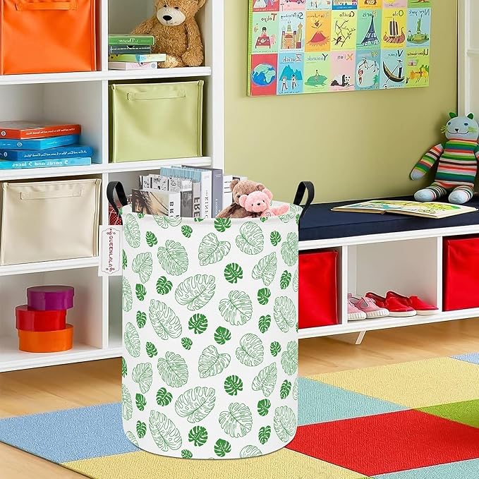 QUEENLALA Large Storage Basket, Laundry Hamper/Bathroom/Home Decor/Collapsible - Image 5