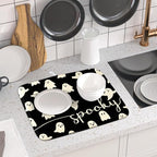 Halloween Dish Drying Mat for Kitchen Counter Spooky Ghost Holiday Super - Image 6
