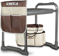 Aimerla Foldable Garden Kneeler Seat Heavy Duty [Upgraded Widened Thick Kneeling Pad] Garden Stool with Large Garden Tool Bags with Pockets - Portable Garden Bench Gardening Gifts for Parents by Aimerla