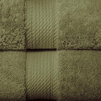 Superior Egyptian Cotton Solid Towel Set, Washcloths 13” x 13”, Hand Towels 20” - Image 5