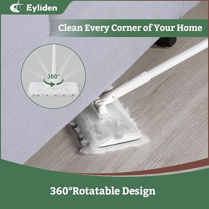 Eyliden Dust Mop, Sweeping & Mopping Kit | 58" Extended Long Handle, 36 - Image 6