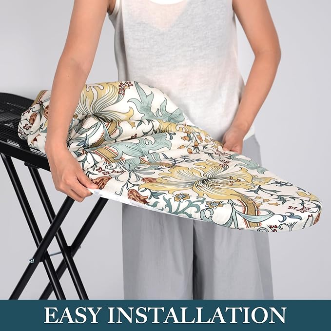 Standard Size Ironing Board Cover and Pad, Full Size Scorch Resistant Padding - Image 4