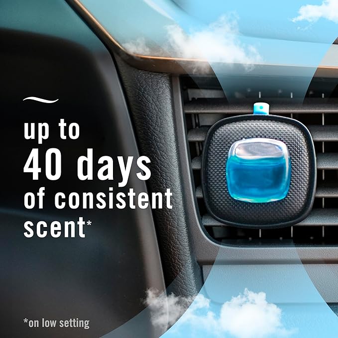 Febreze Car Air Freshener Vent Clip Laundry Fresh Scent, .07 oz. Car Vent Clip - Image 5