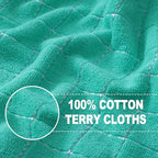 Homaxy 100% Cotton Terry Kitchen Towels, Checkered Designed, Soft and Super - Image 2