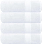 GLAMBURG Premium Cotton 4 Pack Bath Towel Set by GLAMBURG