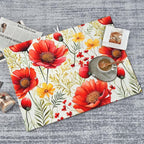 Watercolor Poppy Flower Dish Drying Mat - Image 8