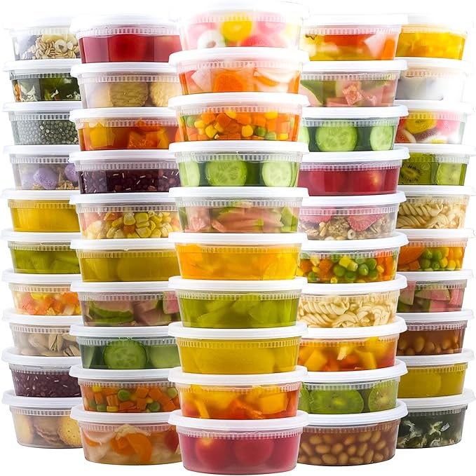 50 Set 8 oz Deli Containers by Dealusy