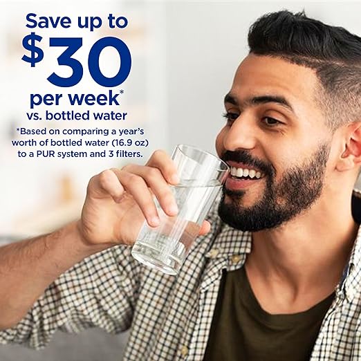 PUR Plus Vertical Faucet-Mount Water Filtration System, Lead-Reducing Filter - Image 3