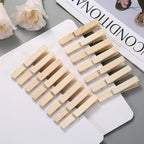 30 PCS Clothes Pins, 2.9 Inch Wooden Clothespins, Heavy Duty Clothes Line Clips - Image 3