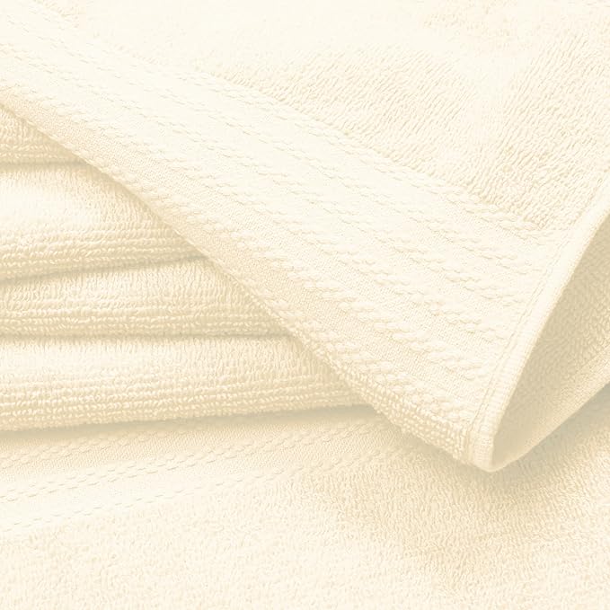 GLAMBURG Ultra Soft 12-Piece Washcloths Set 13x13-100% Ringspun Cotton - Image 2