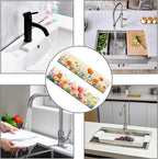 Bimkole 2 PCS Faucet Absorbent Mat, Kitchen Faucet Sink Splash Guard Wraparound - Image 7