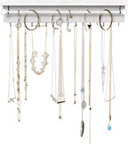 Rustic White Necklace Jewelry Organizer - Image 9