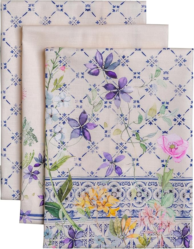 Maison d' Hermine Kitchen Towels Set of 3 100% Cotton 27.50" x 20" Reusable by MaisondHermine