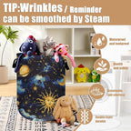Sun Moon Laundry Basket, Foldable Cloudy Starry Night Laundry Hamper Tote Bag - Image 5