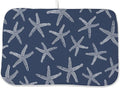 Navy Blue Starfish Coastal Dish Drying Mats 18x24 Inch Coastal Nautical Summer by GOLIANDA