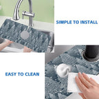 Christmas Forest Sink Faucet Absorbing Mat Pine Spruce Sink Splash Guard Faucet - Image 5