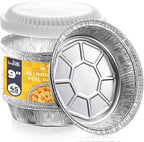 Fit Meal Prep 45 pack 9" Round Aluminum Foil Pans by FMPBRANDS