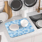 Winter Snowflake Dish Drying Mat - Image 6