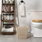 GRANNY SAYS Wicker Waste Baskets, Waterproof Bathroom Trash Can, Waste Basket - Image 2