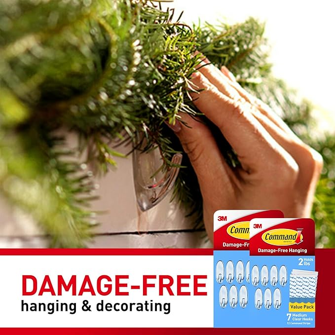 Command Clear Medium Hooks, 14 Hooks, 24 Strips - Image 6