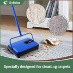 Eyliden Carpet Sweeper, Mini Size Lightweight Hand Push - Image 3