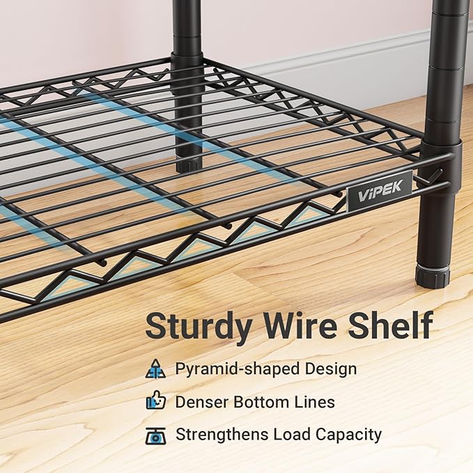 VIPEK V5 Plus Large Portable Closet Rack Freestanding Wardrobe Closet, 85.4" L - Image 7