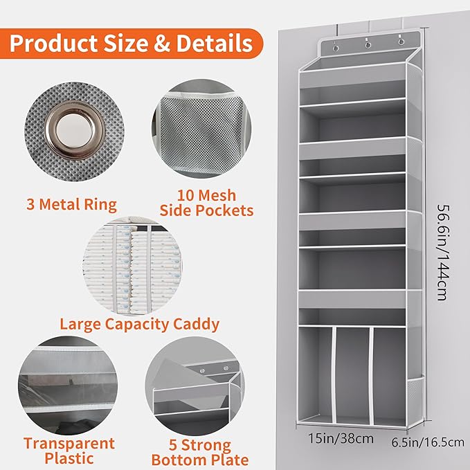 Heavy Duty Over the Door Organizer - Image 7