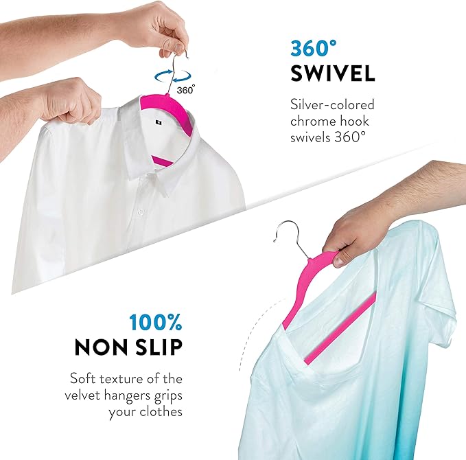 Zober Velvet Hangers 50 Pack - Image 5