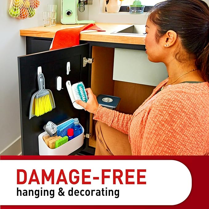 Command Medium Wire Hooks, 3 Hooks, 4 Strips, Damage-Free Hanging Wall Hooks - Image 6