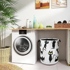Funny Black Cat Laundry Hamper, Dirty Clothes Laundry Basket - Image 8