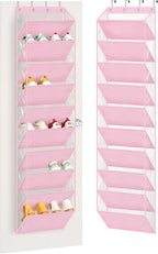 AOODA 10 Tier Clear Over the Door Shoe Organizer Storage, Deep Pockets Large by AOODA