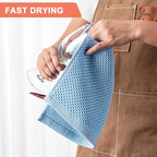 BOOMIBOO 6-Pack Kitchen Dish Cloths, 100% Cotton Waffle Weave, Ultra Soft - Image 3