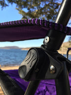 Kijaro Dual Lock Portable Camping Chairs - Enjoy the Outdoors with a Versatile Folding Chair, Sports Chair, Outdoor Chair & Lawn Chair - Dual Lock Feature Locks Position – Kawachi Purple - Image 5